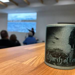 Der heilige Gral mit dem Schutzpatron