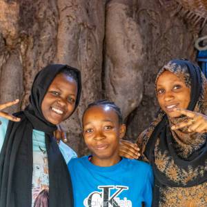 Posing at the Baobab Tree