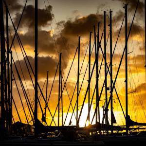 Hafen-Idylle am frühen Morgen